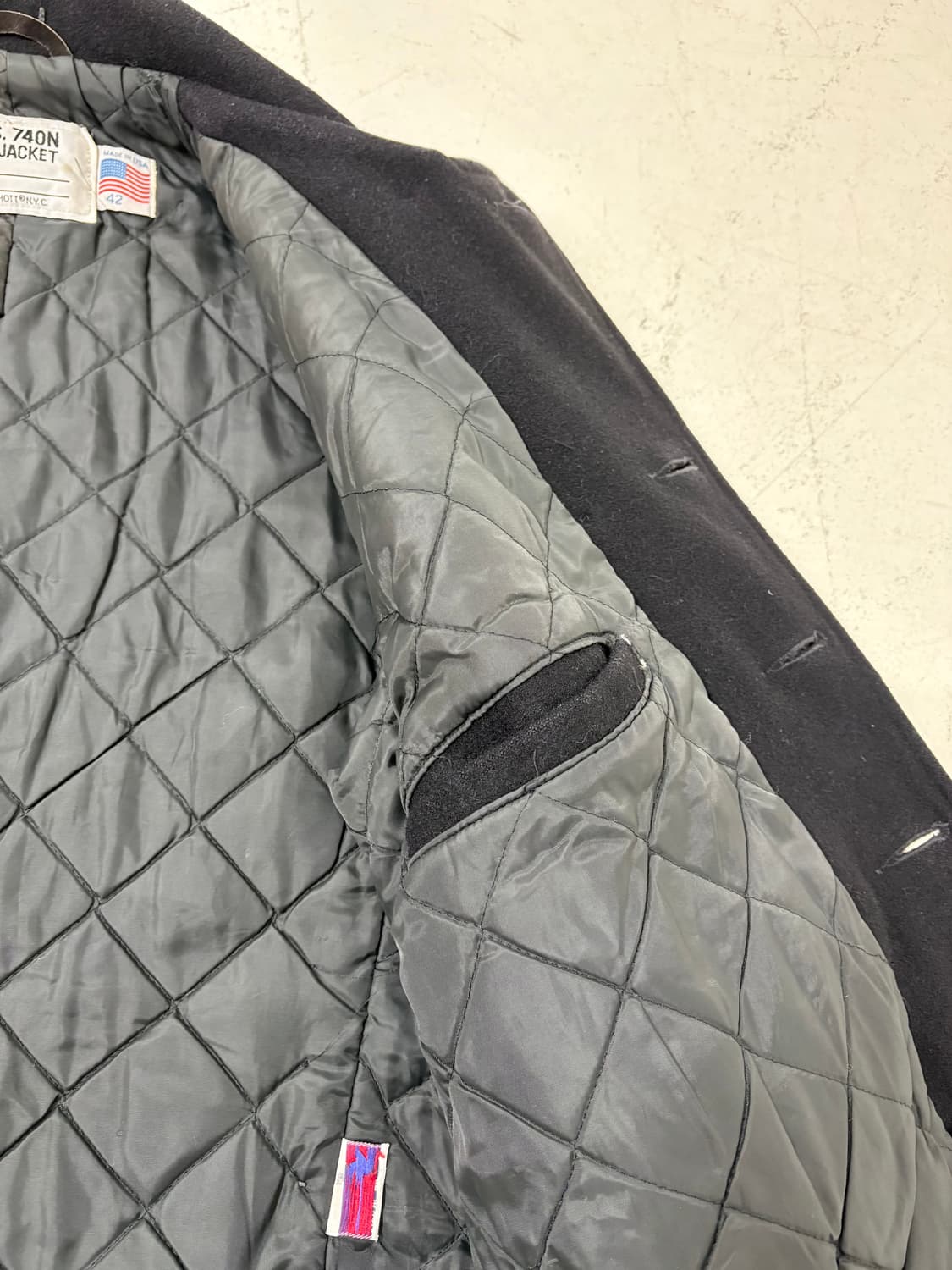 80‘s Schott Classic Melton Wool PeaCoat  상품이미지7