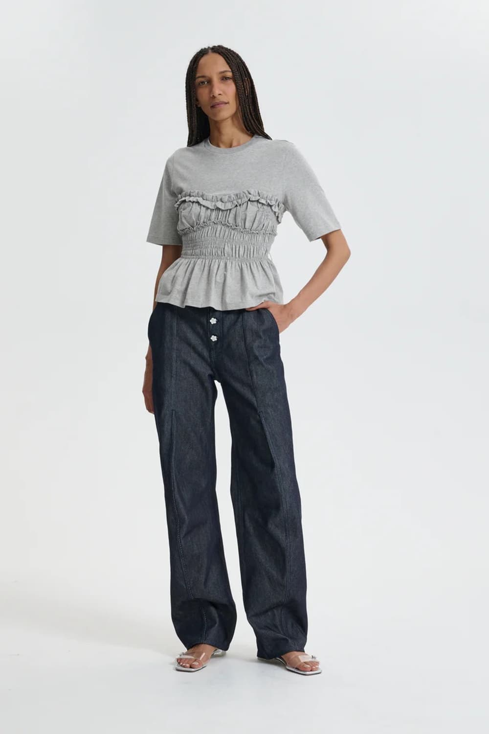 [XS,S,M]세실리에 반센 26ss VILDE 티셔츠/그레이 상품이미지4