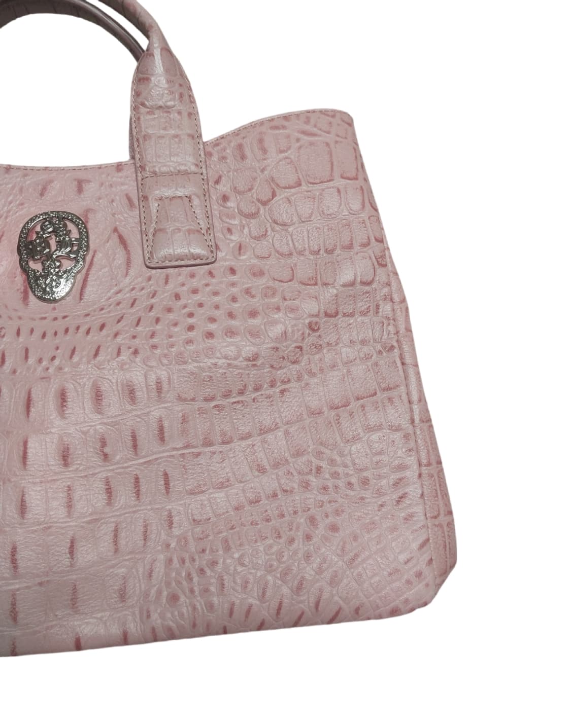 폴렌 스컬 펑크 크로커다일 레더 토트백 상품이미지3