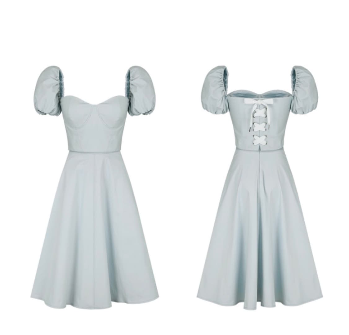 라벨르블랑 소피 아일렛 블라우스+스커트 세트 상품이미지5