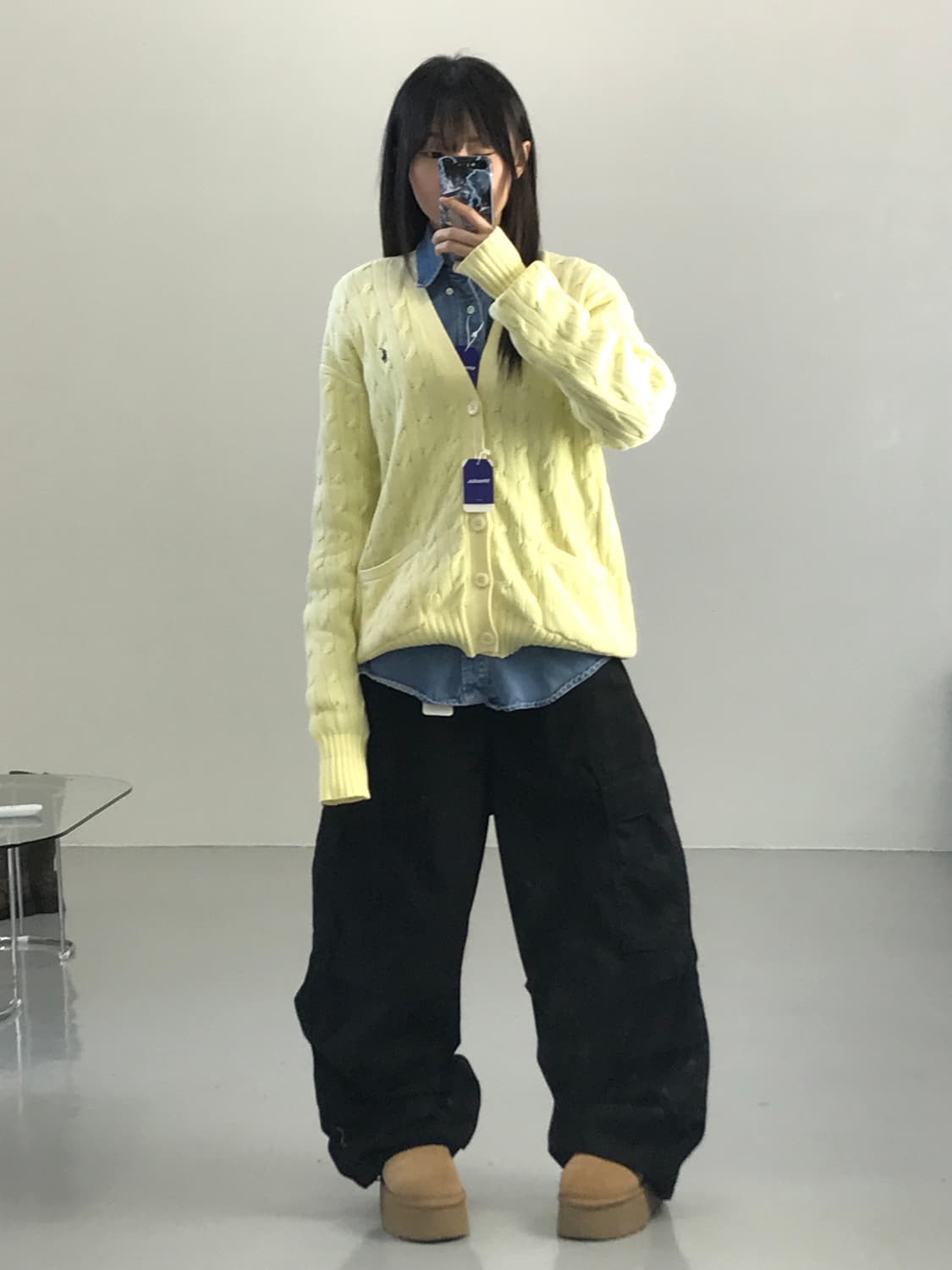  폴로랄프로렌 옐로우 니트가디건 상품이미지2