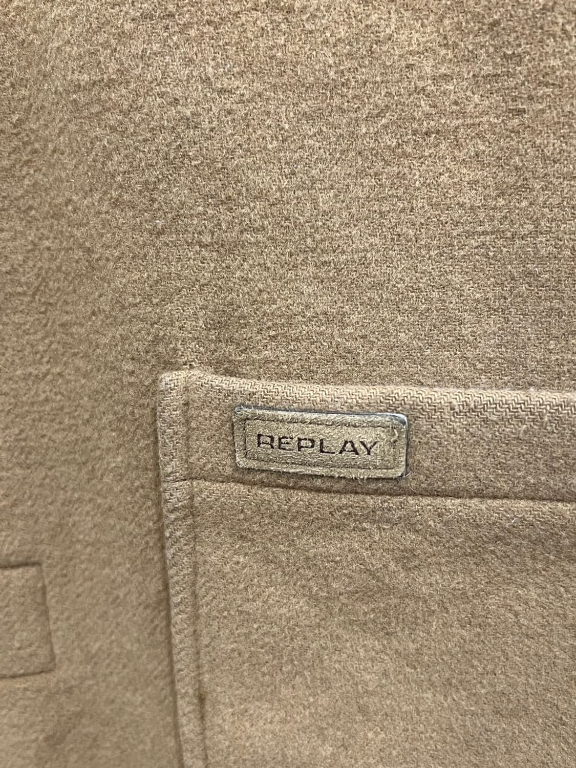 Sport Replay 빈티지 안감 체크  떡볶이 롱 코트 상품이미지3