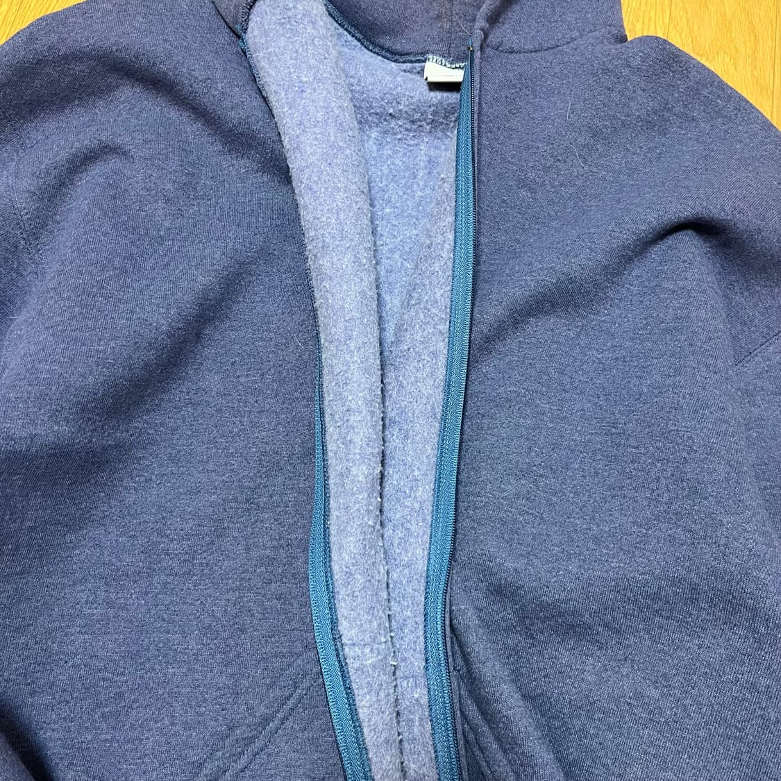 [XL] 90s USA 빈티지 러셀 후드집업 소프트 퍼플 상품이미지5