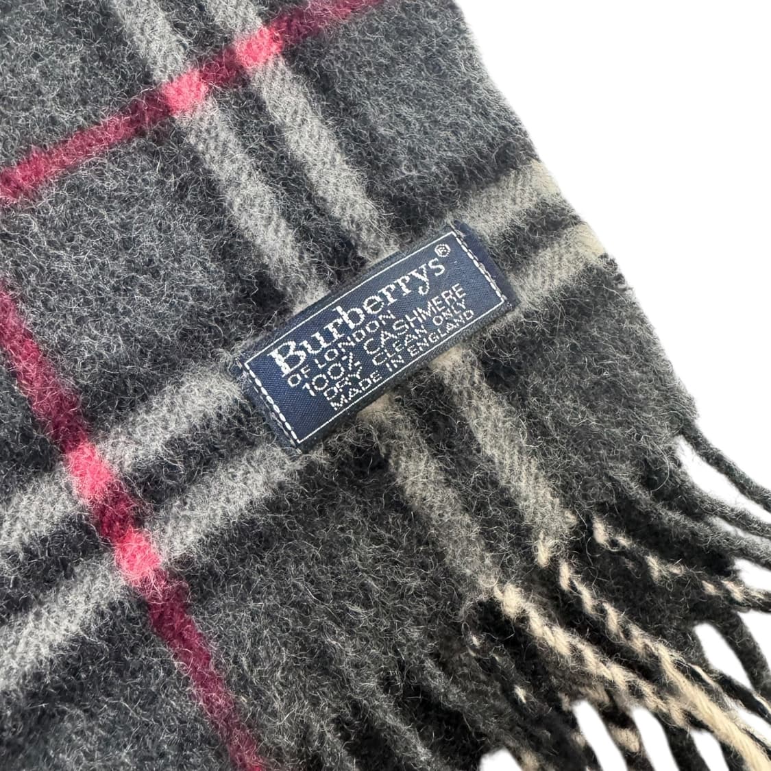 정품 버버리 노바체크 캐시미어 다크그레이 머플러 상품이미지4
