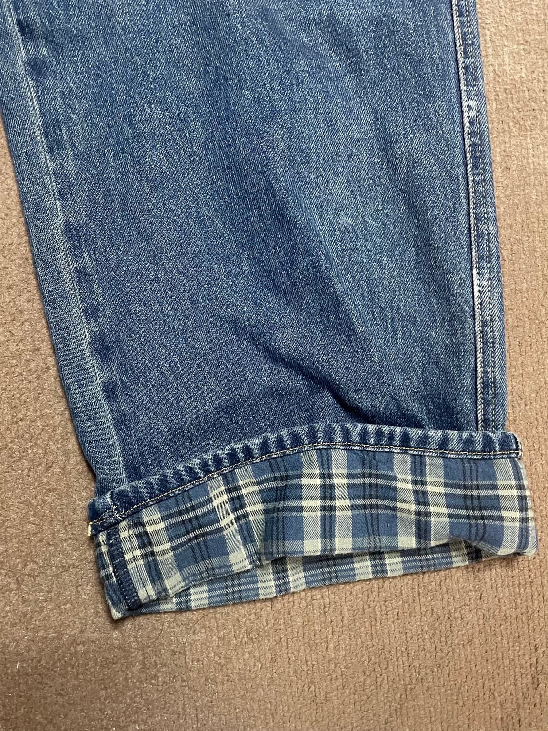 어반스터프 언커버 체크 데님 팬츠 상품이미지2