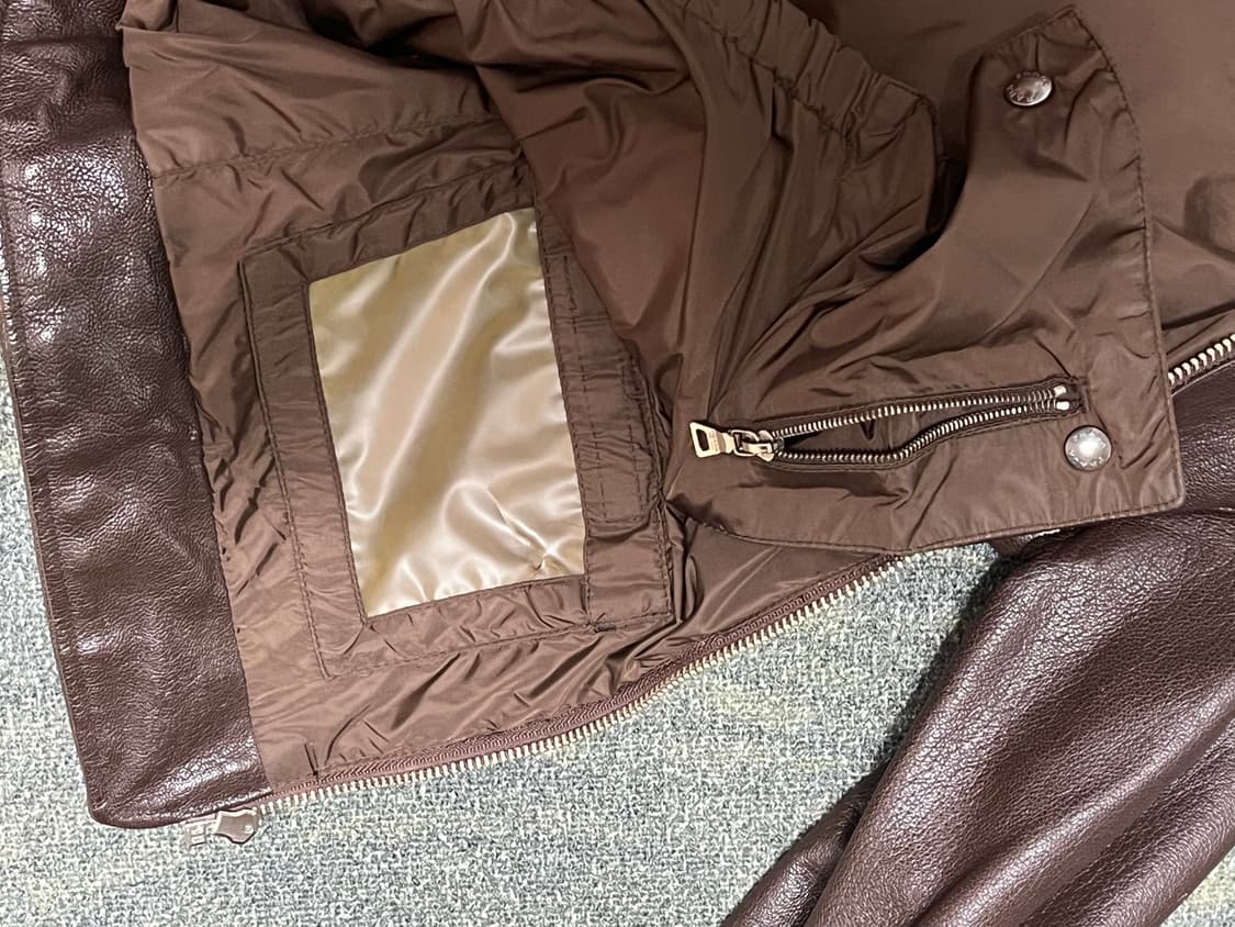 90-00s prada motor leather jacket achive 상품이미지6