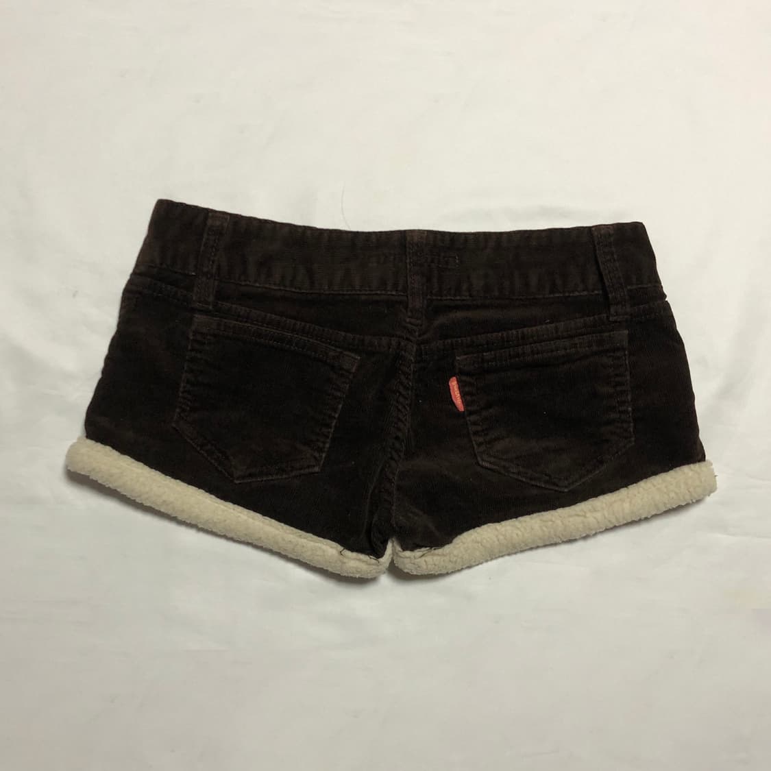 코듀로이 퍼 반바지 브라운 상품이미지3