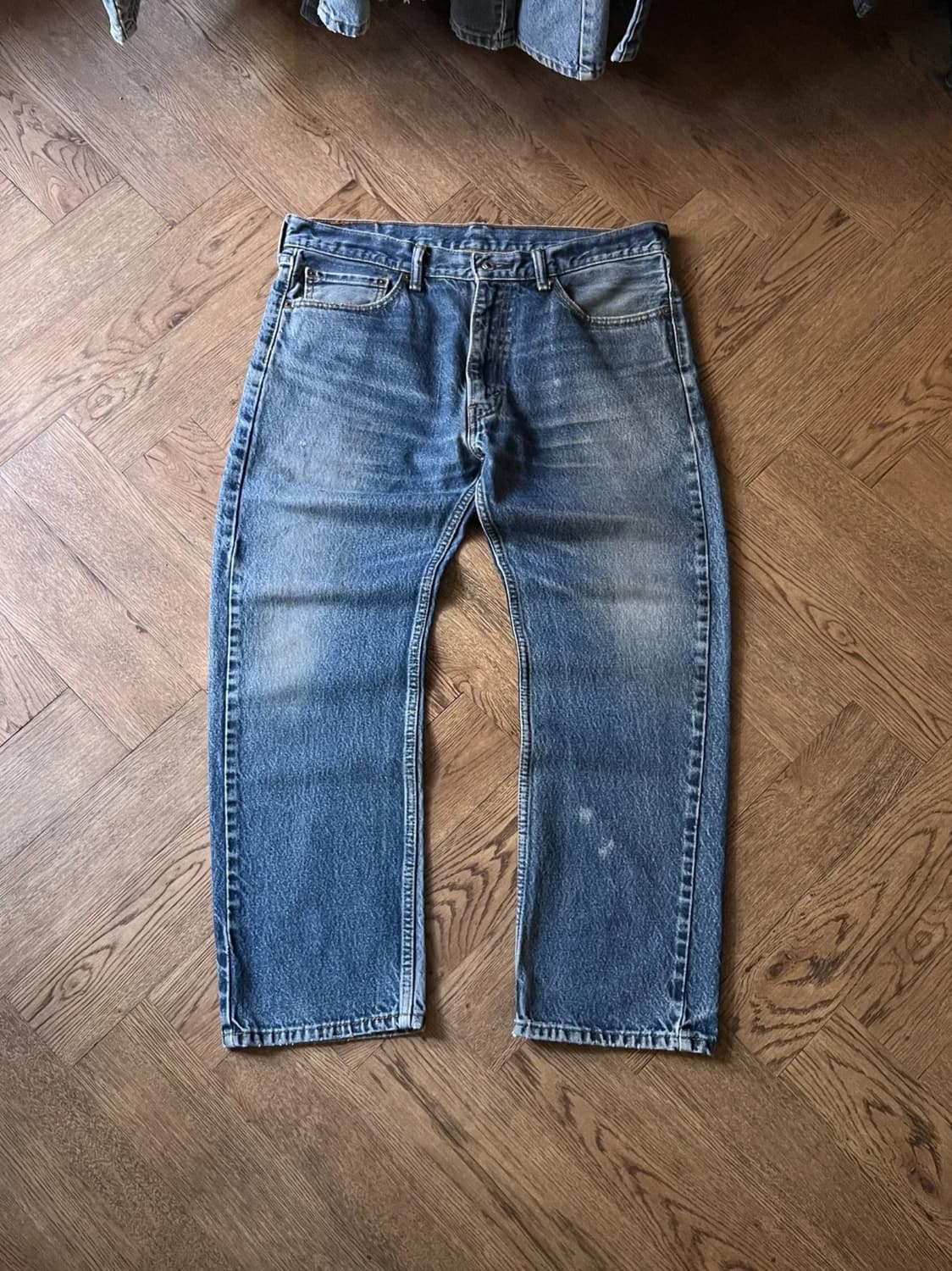 [36]리바이스 505 빈티지 워싱 레귤러 스트레이트핏 데님 팬츠 상품이미지1