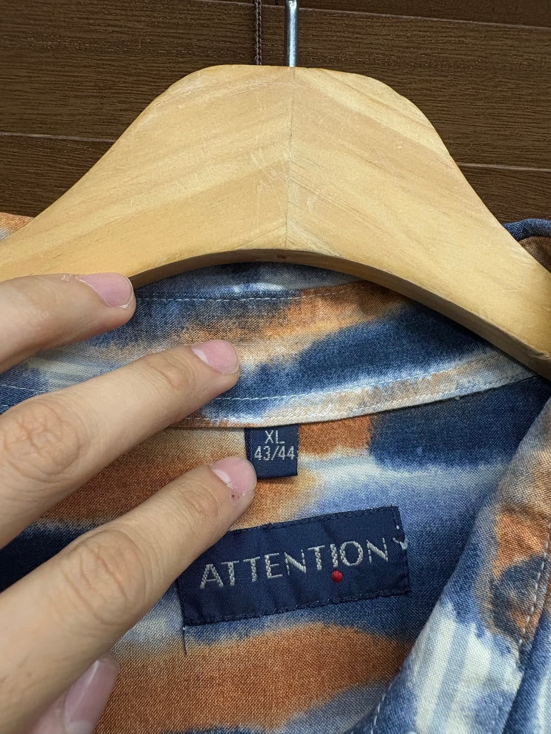 빈티지 아트프린팅 하와이안 패턴 셔츠   •size: XL 52 68 8 상품이미지3