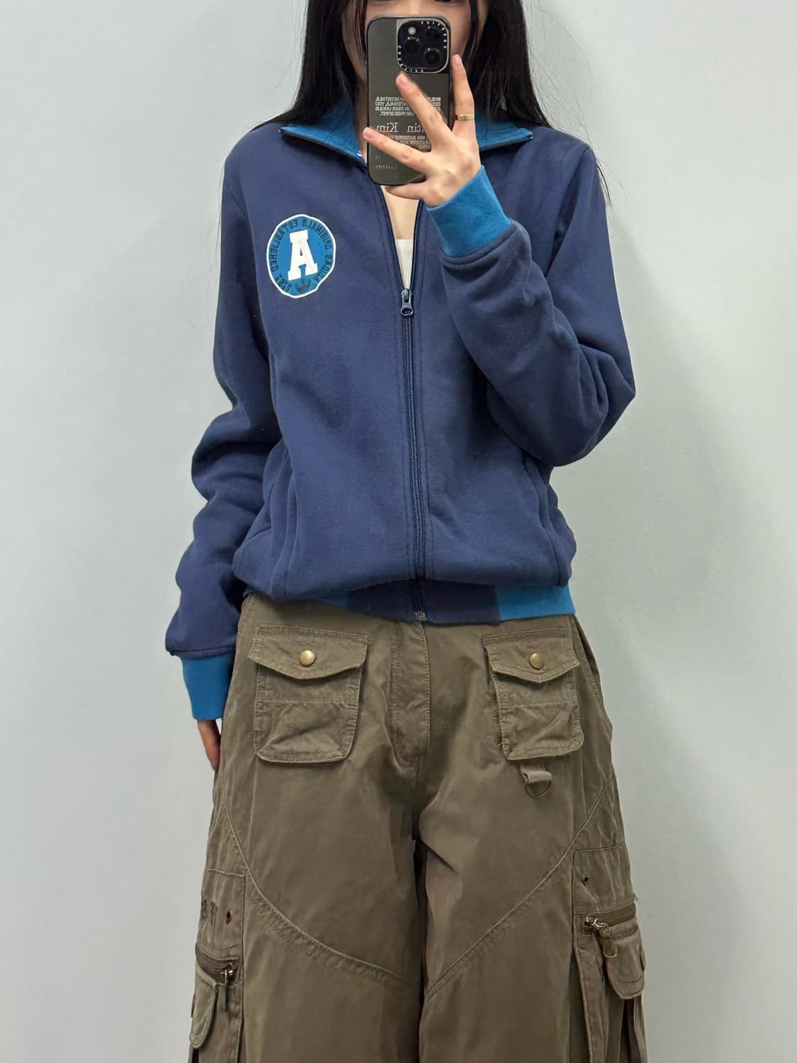 아디다스 네이비 코튼 져지  상품이미지1