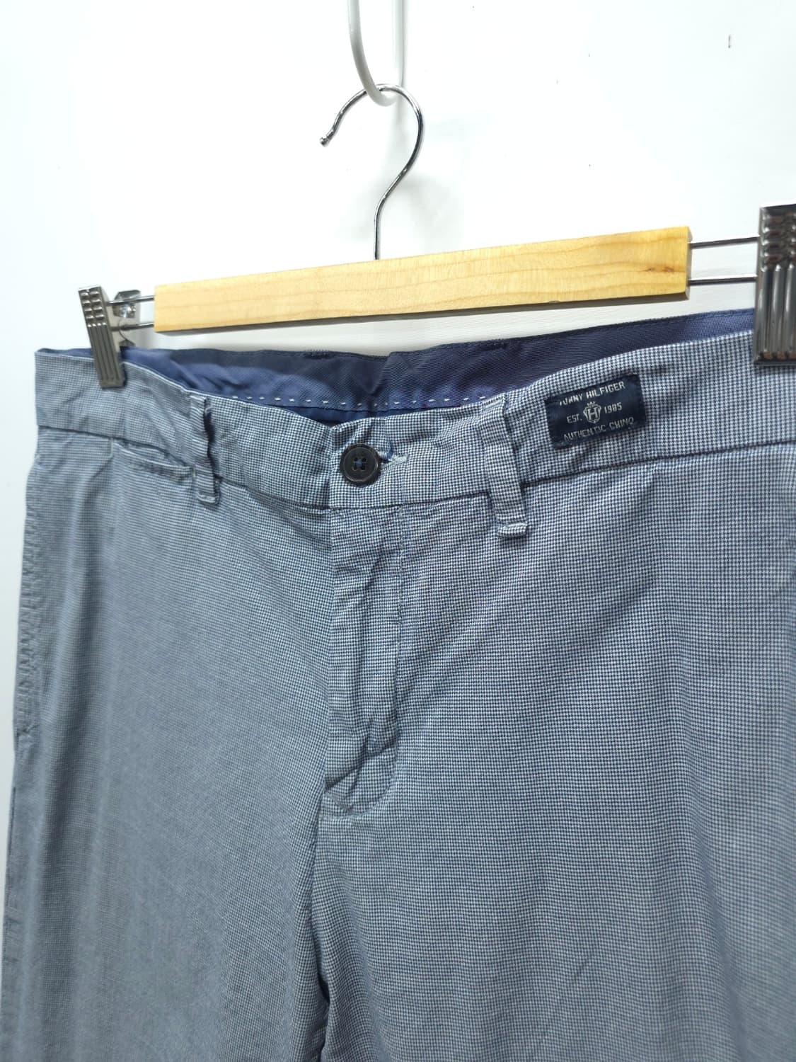 타미힐피거 남성 하운드투스 체크 패턴 치노 팬츠(30) 상품이미지4