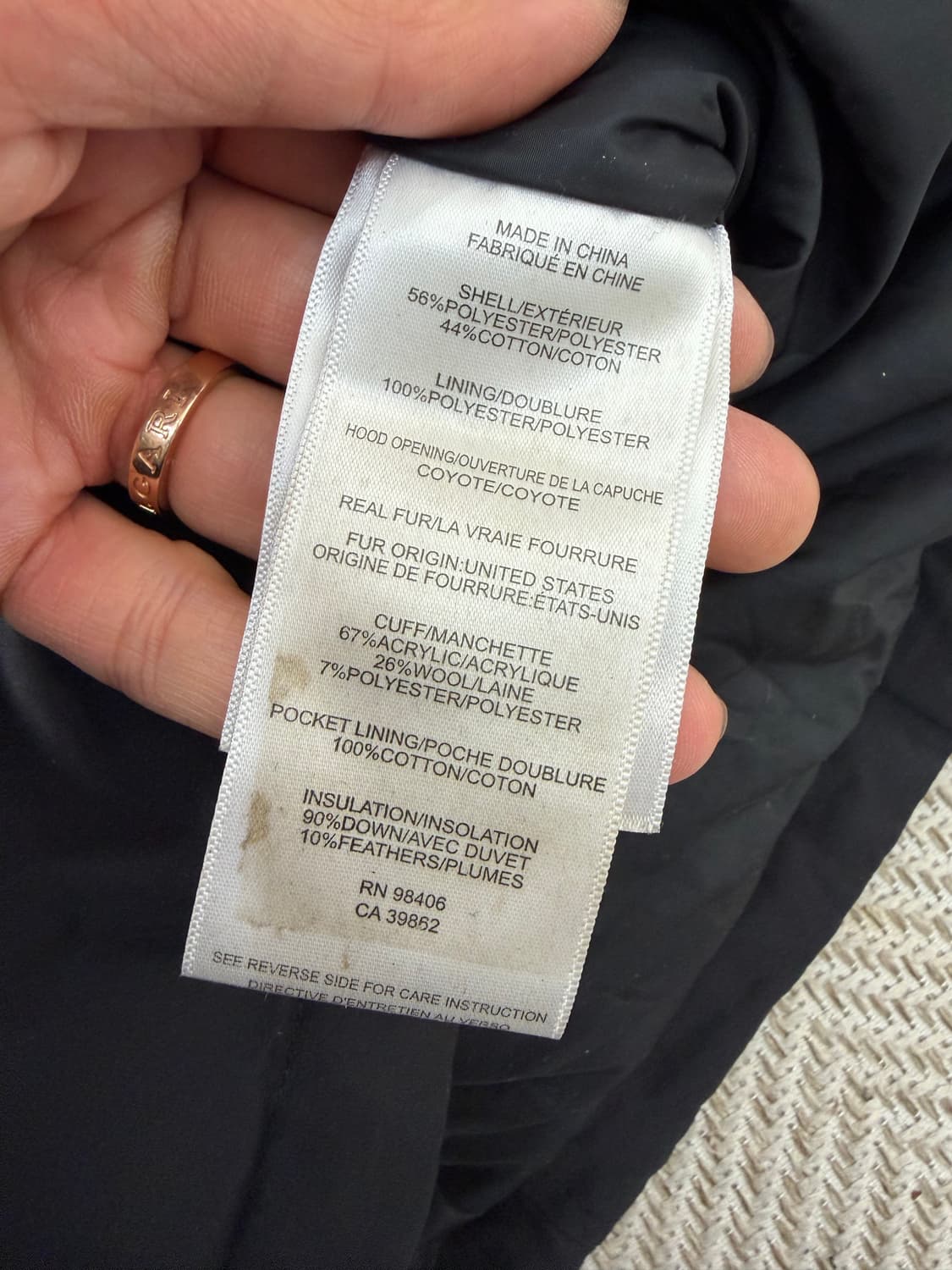 정품) 띠어리 여성 패딩 L 상품이미지8