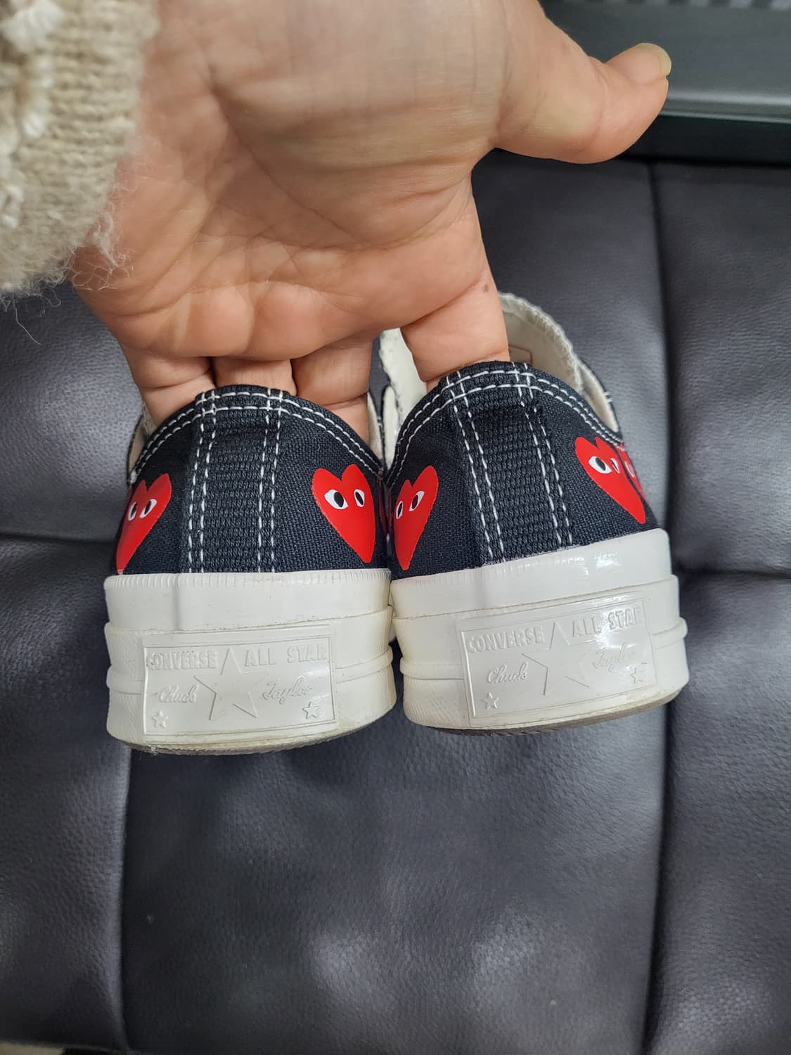 컨버스&꼼데가르송 로우 스니커즈 상품이미지6