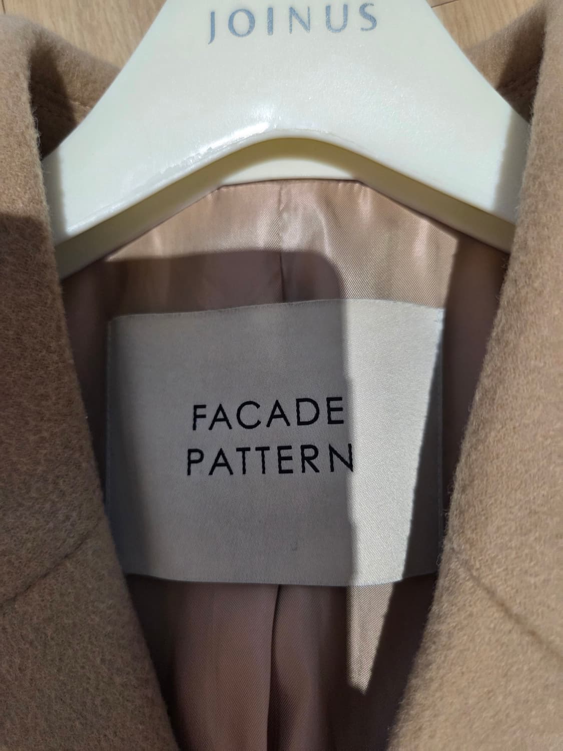 파사드패턴 캐시미어 벨티드 코트. 카멜 상품이미지5