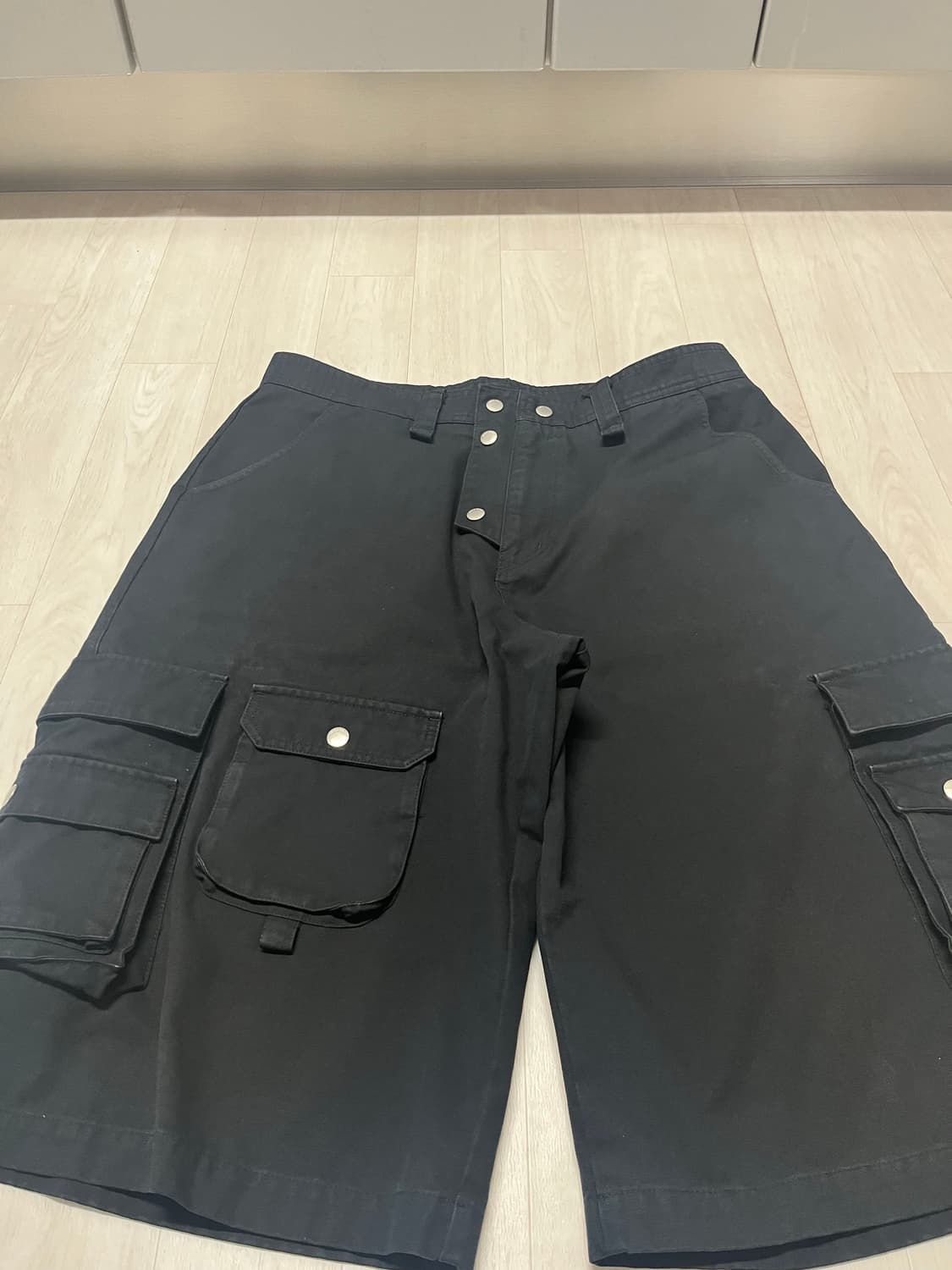 노우웨이브 멀티 포켓 카고 팬츠 KNP019m(BLACK) L사이즈 상품이미지1