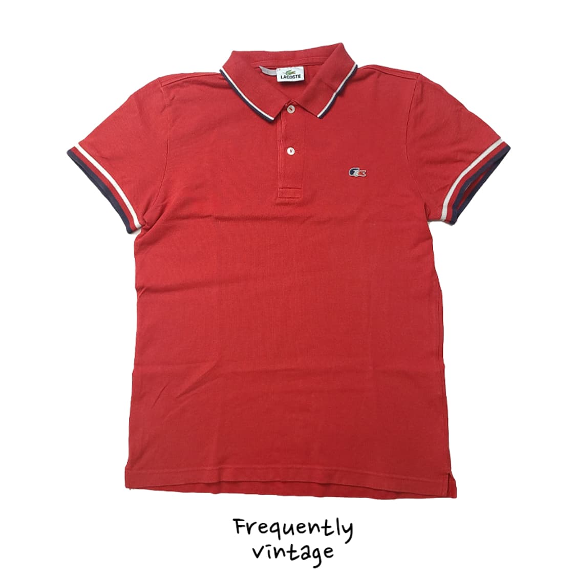 무배]여성 라코스테 카라 반팔티 S 상품이미지1