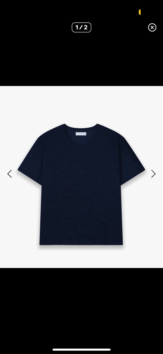 Les fin t-shirt navy 1 상품이미지2
