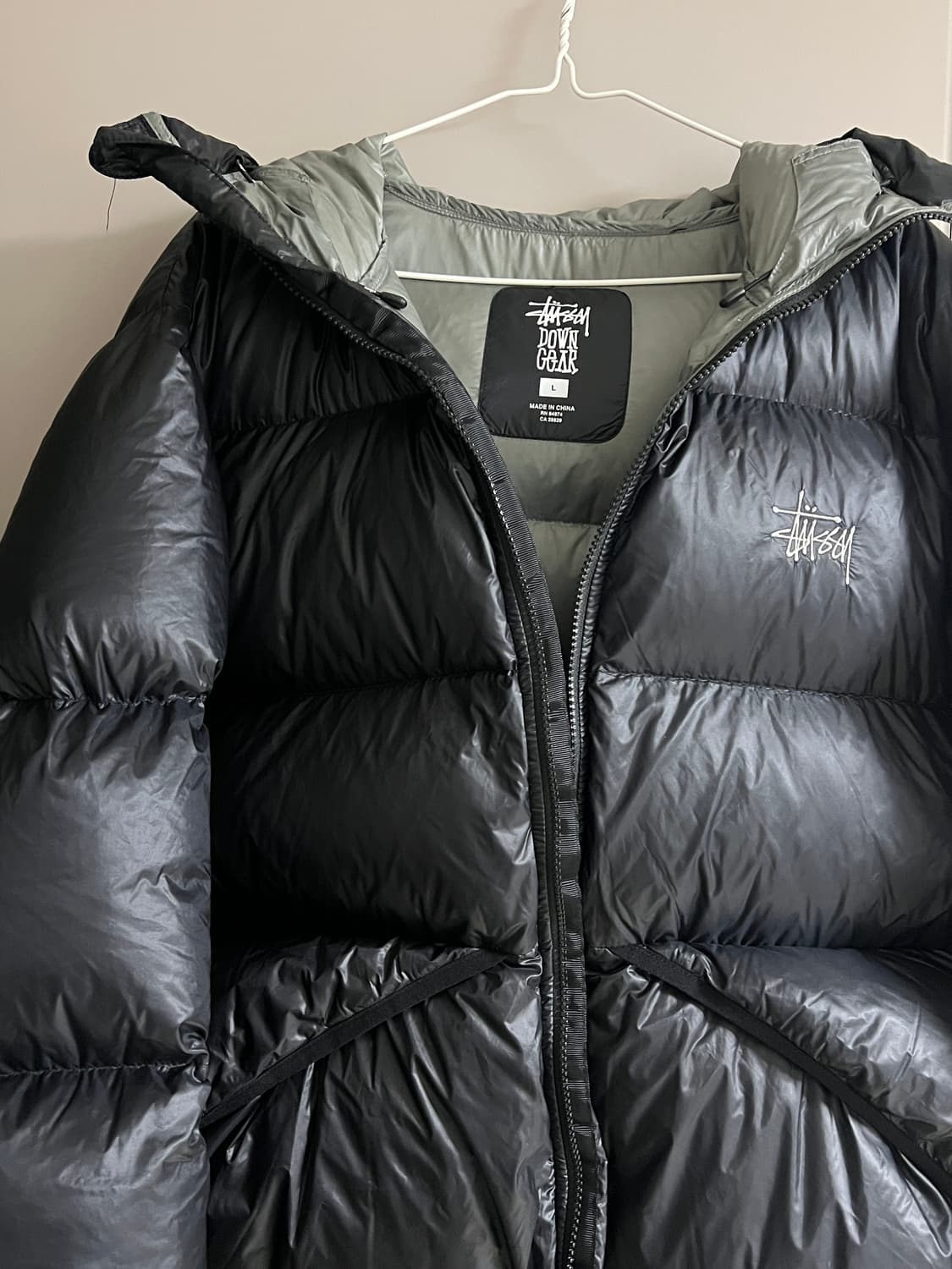 스투시 다운 파카 마이크로 립스탑 패딩 L사이즈 상품이미지1