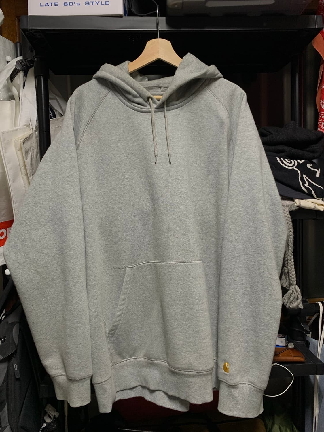 [XXL] 칼하트 WIP 후드 체이스 스웨트셔츠 그레이 상품이미지2