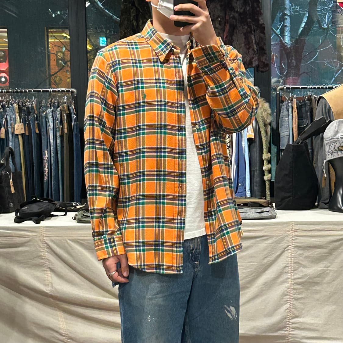 XXL) 폴로 랄프로렌 클래식 플란넬 체크 셔츠 상품이미지8