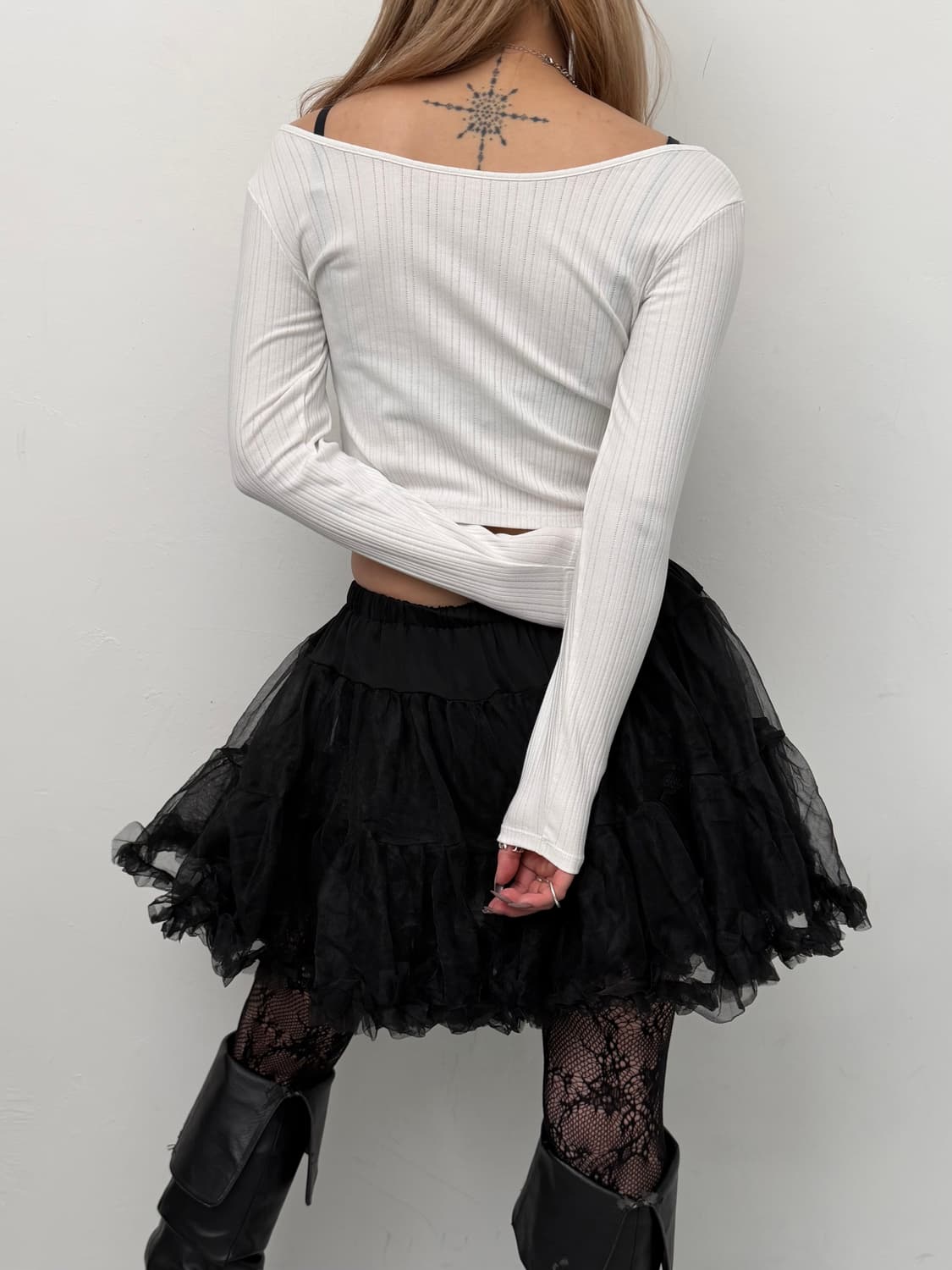 Y2K 프린팅 크롭 긴팔티  상품이미지3