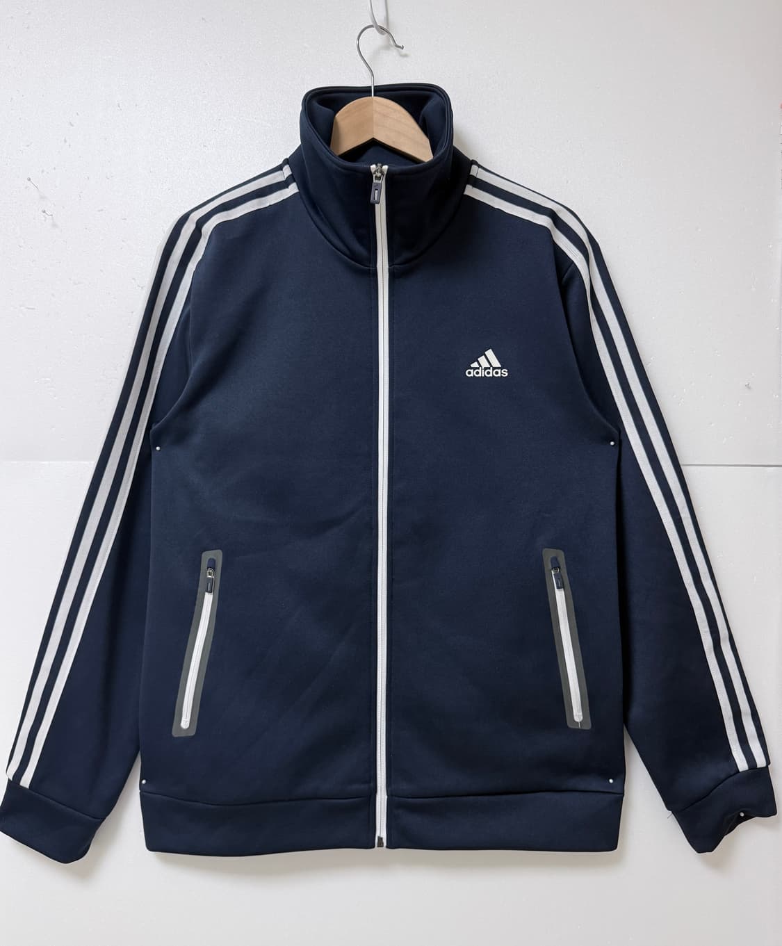 🧡 adidas 아디다스 삼선 트랙탑 집업 져지 네이비 2XL 🧡

 상품이미지1