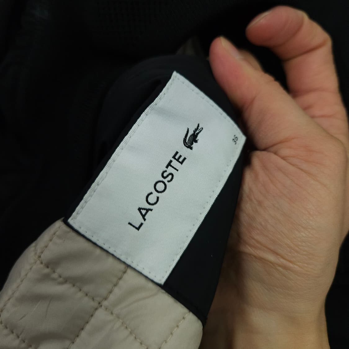 라코스테 봄버 자켓 36 블랙 상품이미지6