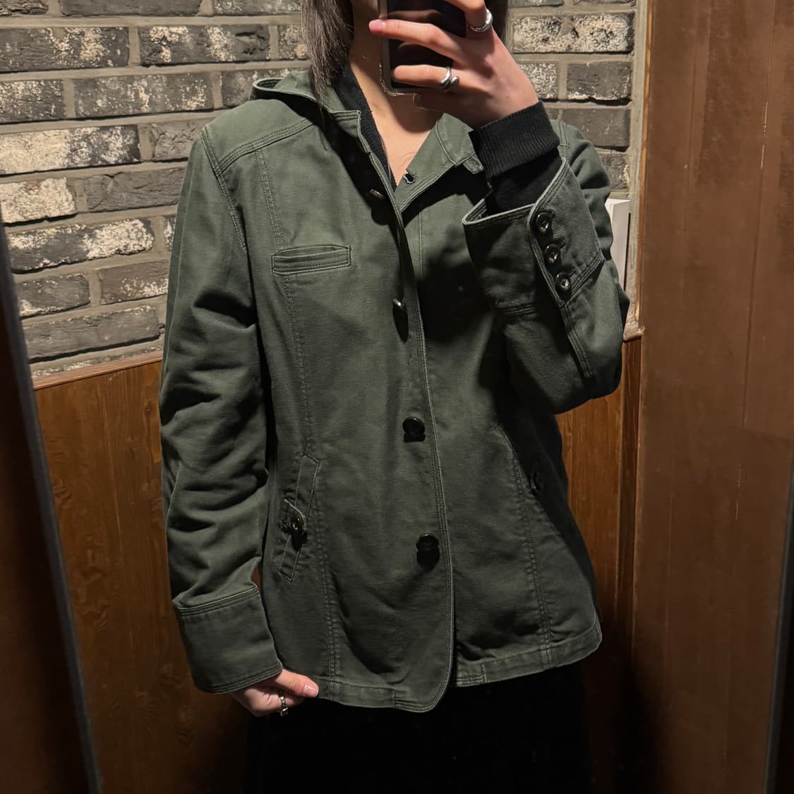 여M) EASTBOY 이스트보이 후드 코튼 자켓 상품이미지8