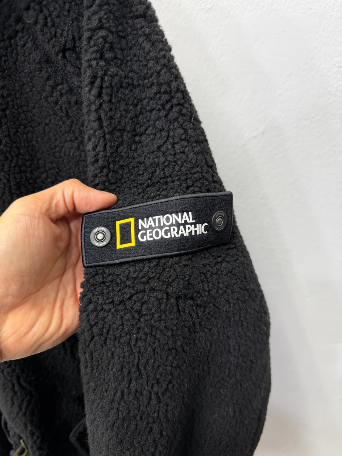 정품) 내셔널지오그래픽 남성 블랙 롱후리스 L 상품이미지4