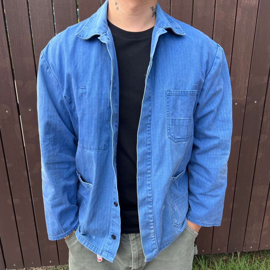70s Vintage French Chore Work Jacket 상품이미지3