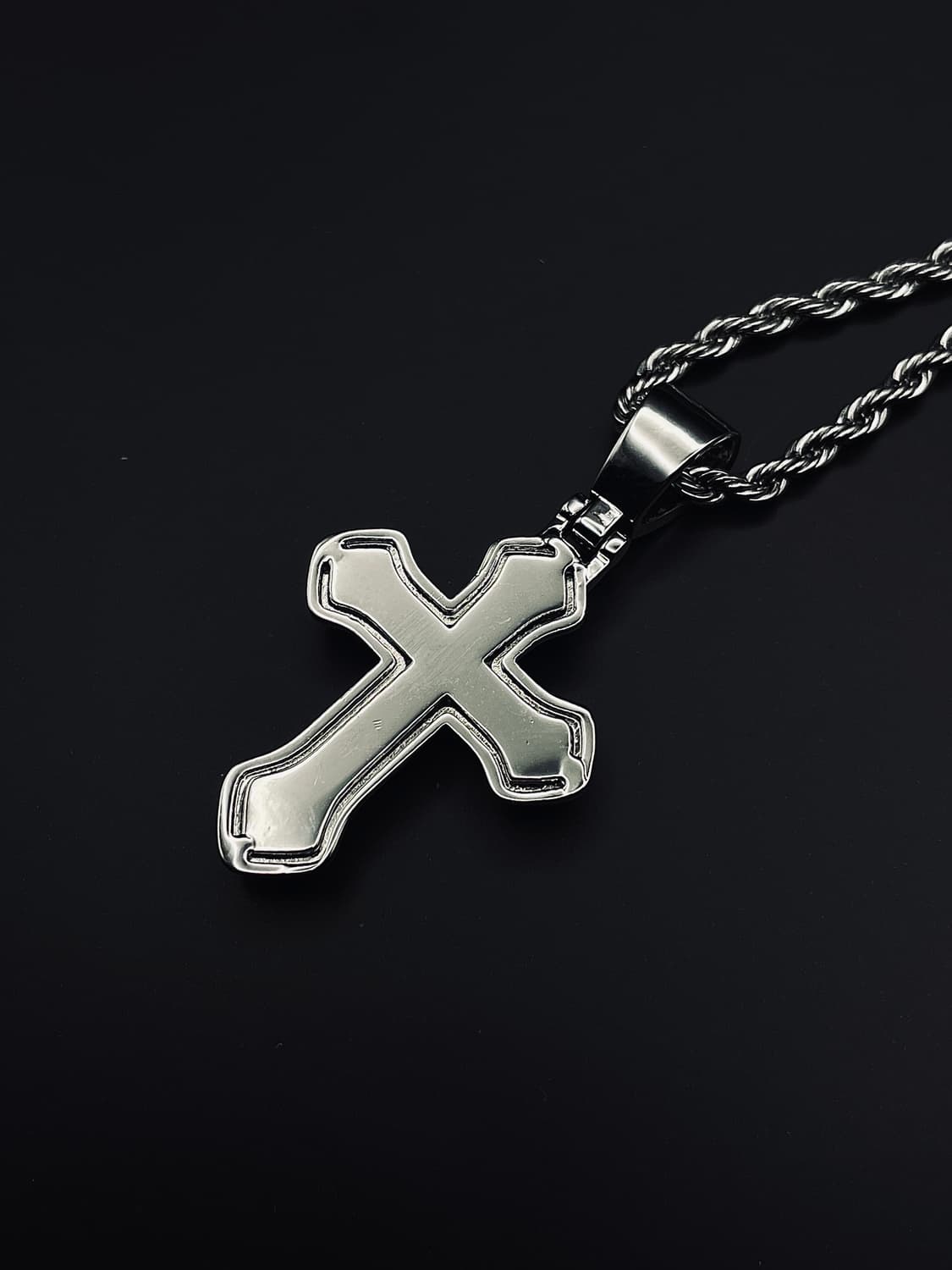 pcr053 Glow the cross cubic necklace 상품이미지3