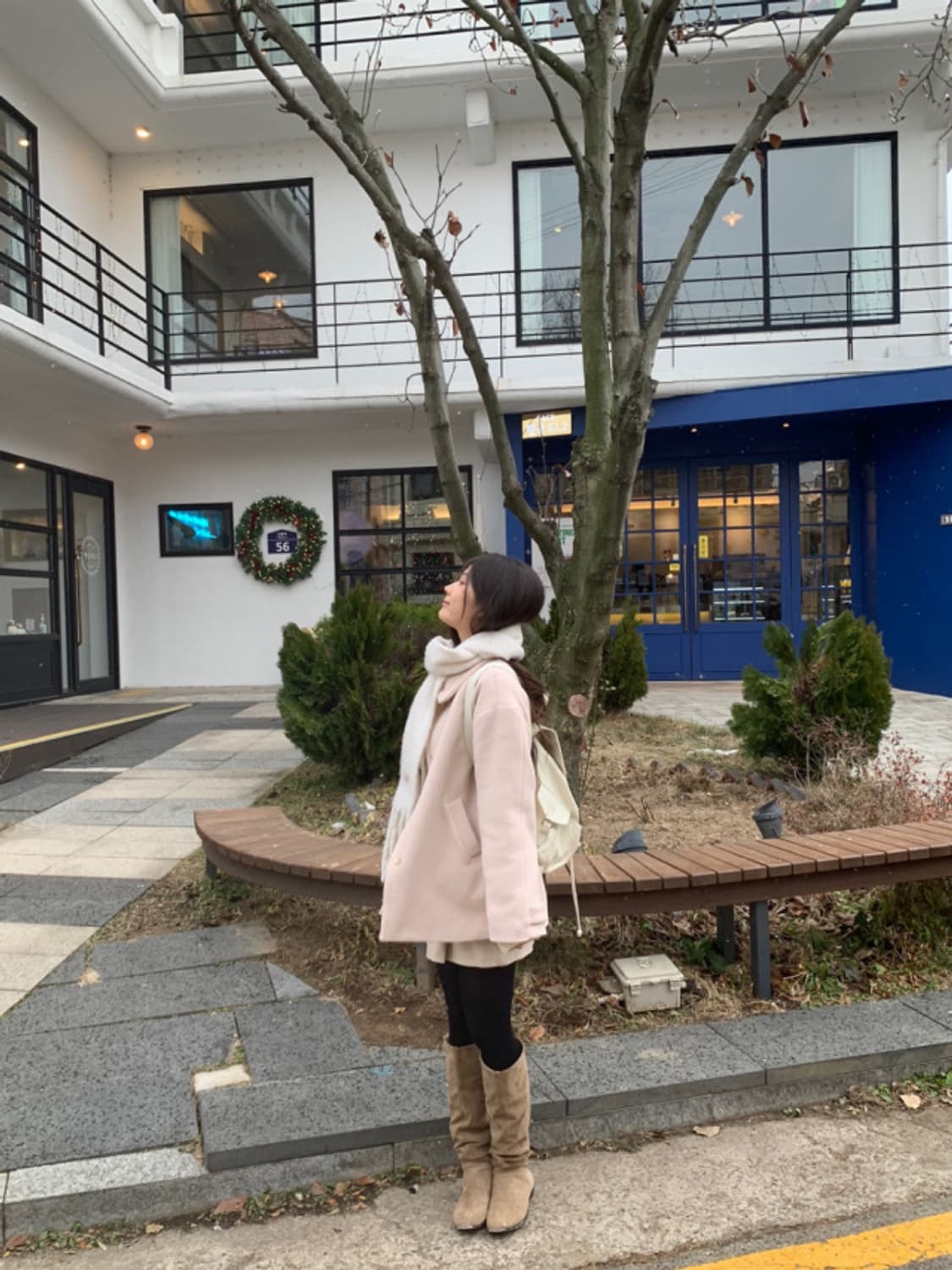 [미개봉 새제품] 오이니 하나 하프 코트 연핑크. 울 코트 상품이미지5