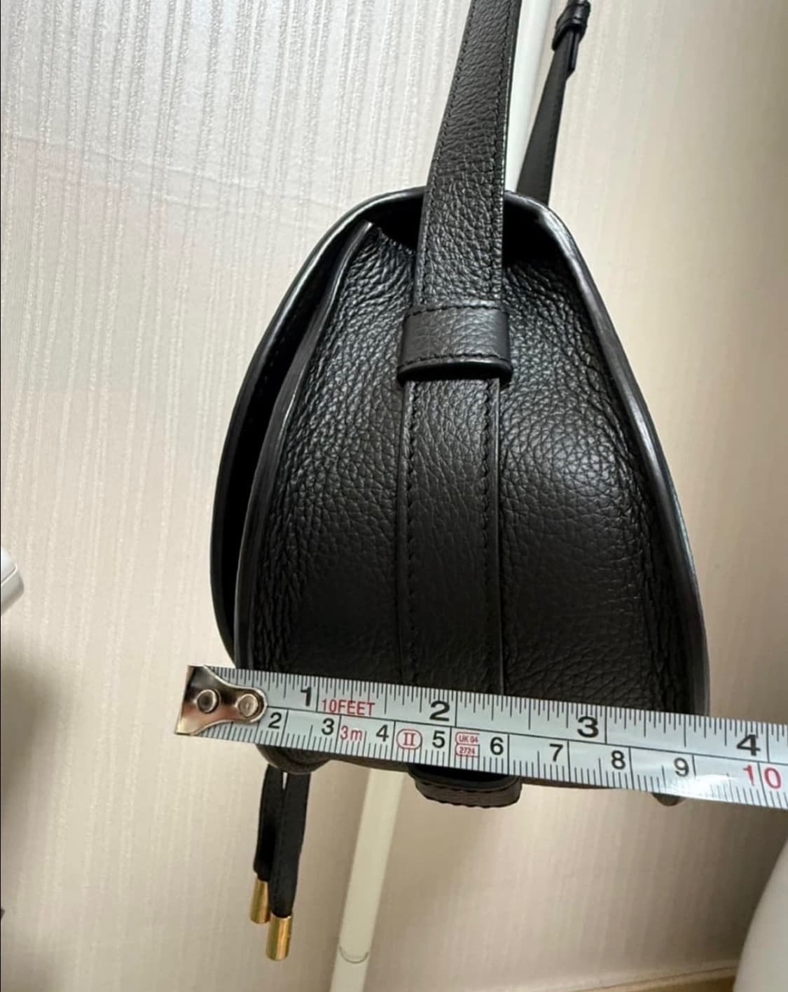 (새상품급)끌로에 마르씨 스몰 새들백 블랙 상품이미지7