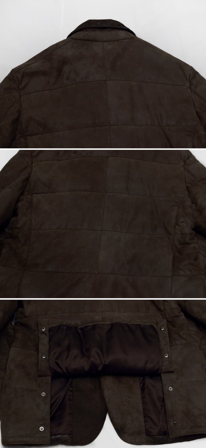 프랑코 페라로 이태리 양가죽 누벅레더 패딩 자켓 (100) 상품이미지4