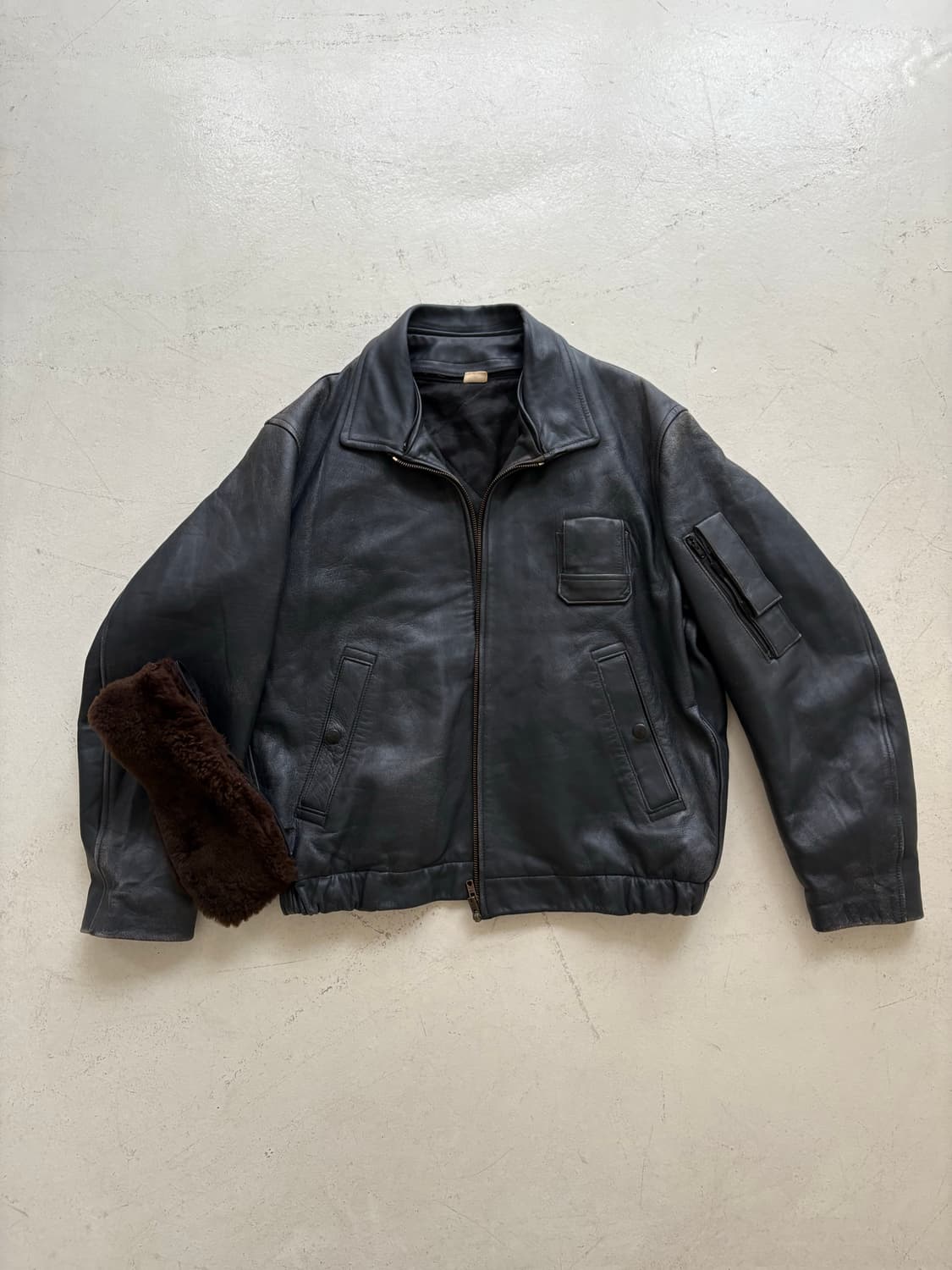 70's French Air Force Piolot Leater JK 상품이미지1