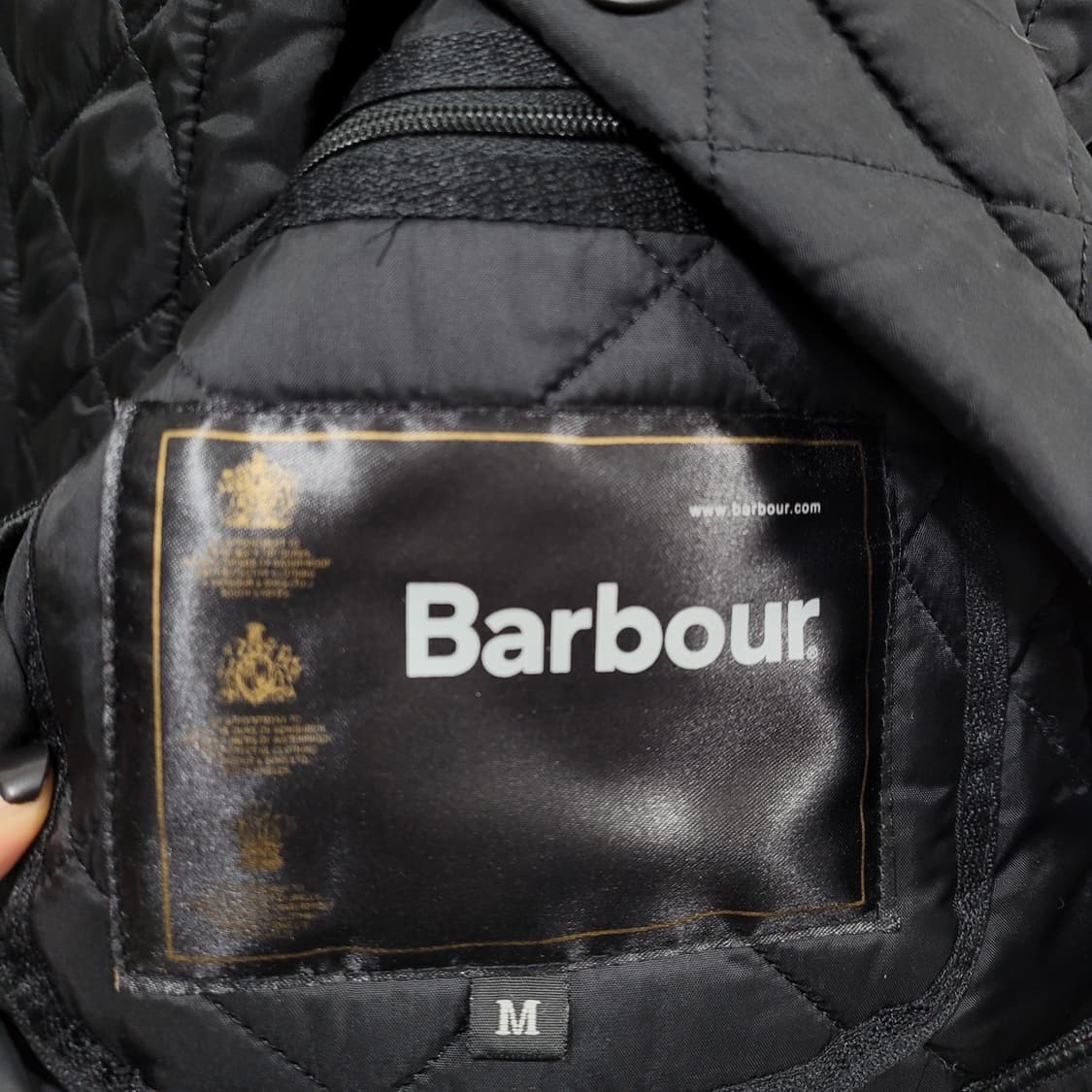 바버 퀼팅점퍼 M 상품이미지6