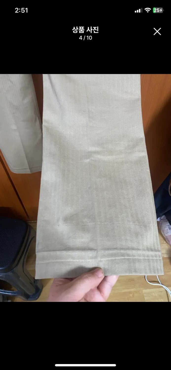 [OUTSTANDING] 아웃스탠딩 헤링본 퍼티그 팬츠 32사이즈 상품이미지4