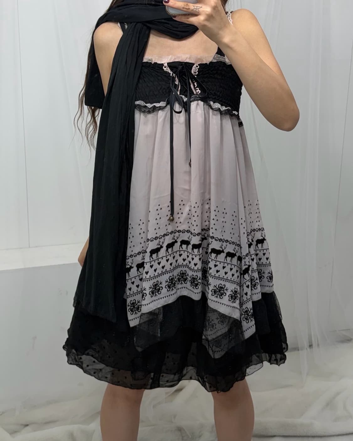 ˚꩜｡블랙 레이스 모리걸 set˚꩜｡ 상품이미지4
