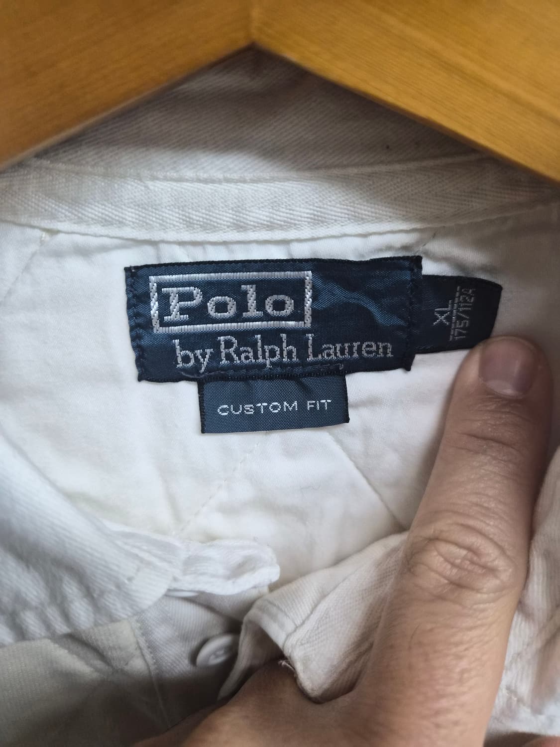 XL) 폴로 랄프로렌 커스텀핏 럭비 pk셔츠 아이보리 팝니다 상품이미지4