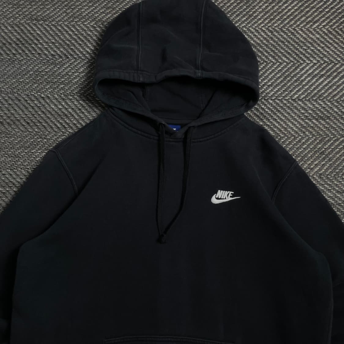 나이키 스우시로고 후드 티셔츠 블랙 y 4032 상품이미지5