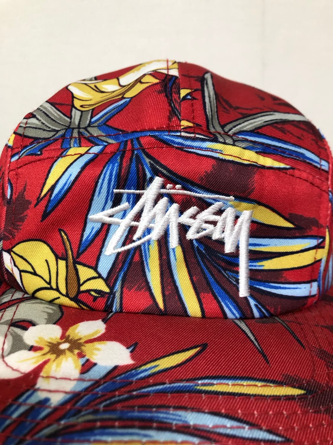 스투시 플로럴 하와이안 5패널 캠프캡 볼캡 모자 _ 레드 상품이미지3