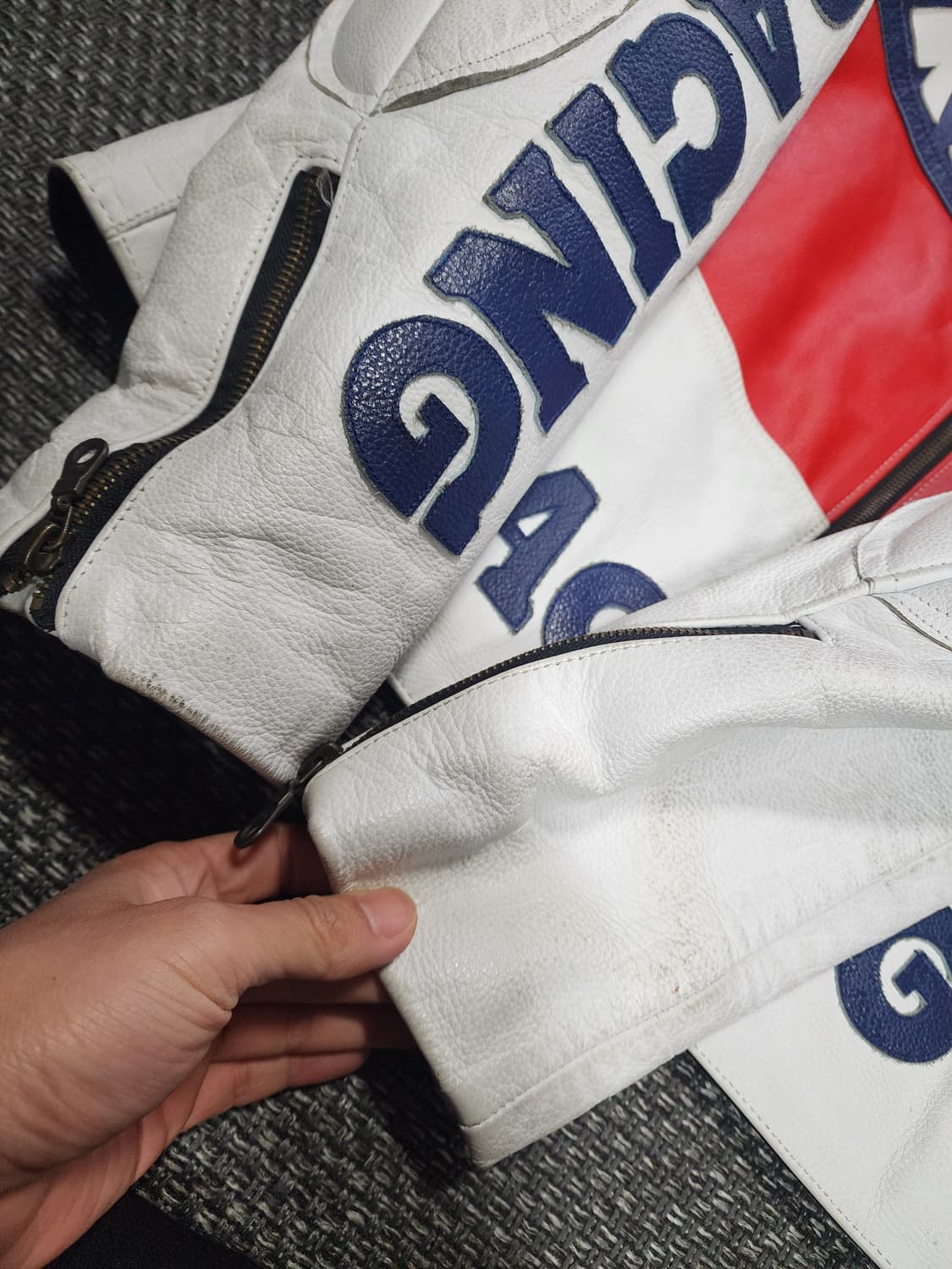 레더빈티지 레이싱 자켓 라이더 가죽자켓 상품이미지9