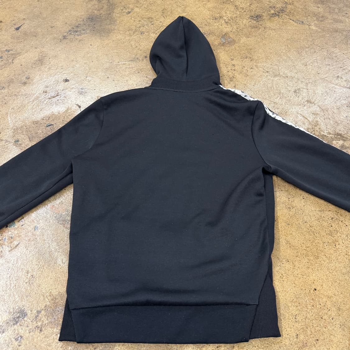 아디다스 블랙 패턴 트랙탑 후플 플락 후드집업 져지 트랙탑 90 상품이미지4