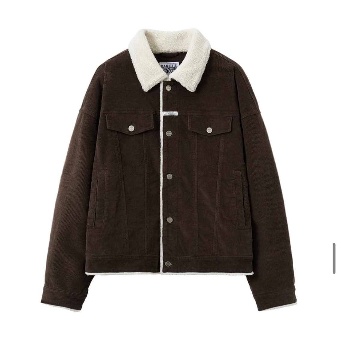 마리떼 코듀로이 시어링 자켓 SHEARLING JACKET brown 상품이미지3