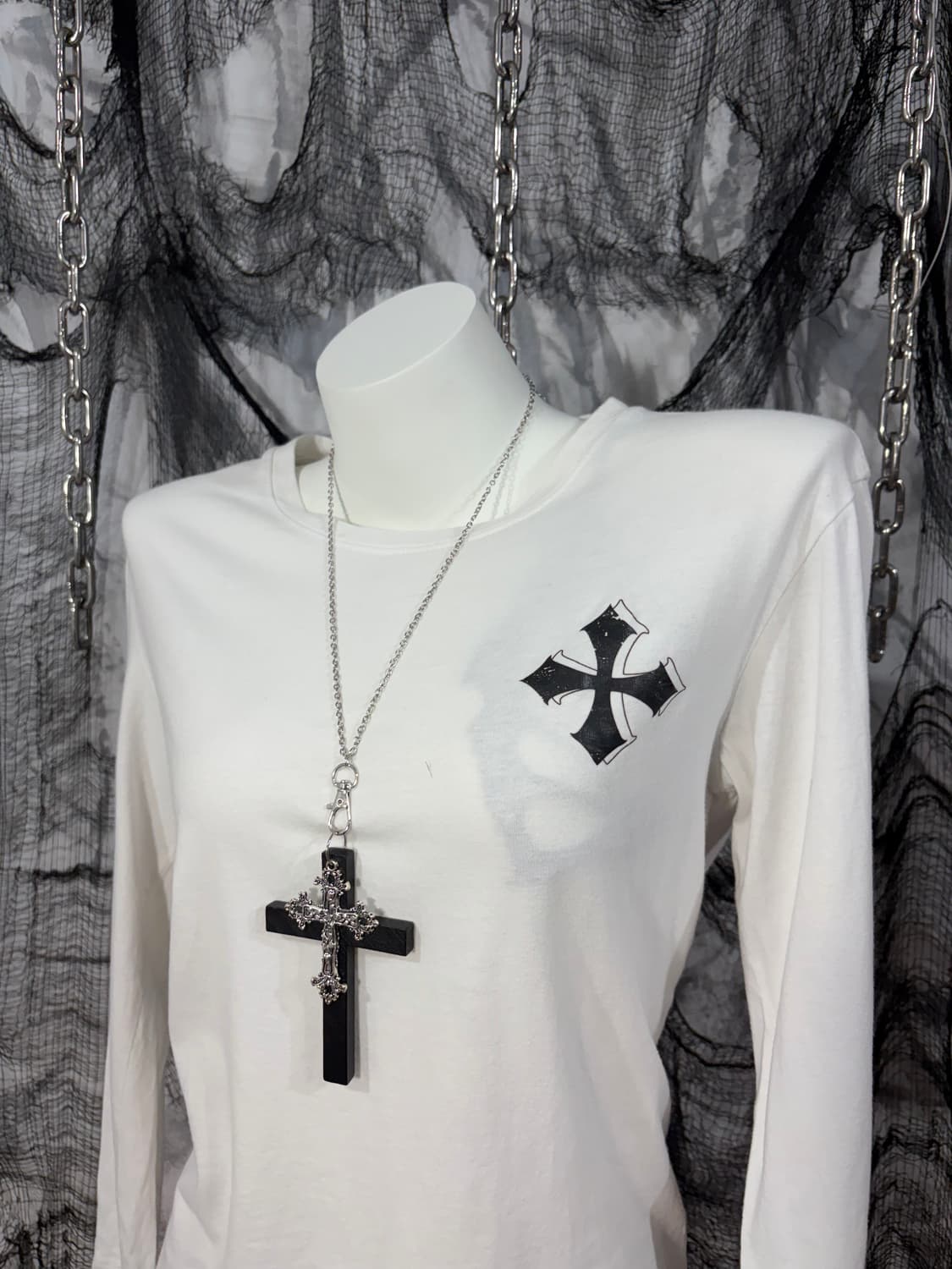 Japanese cross lettering long sleeve 상품이미지6