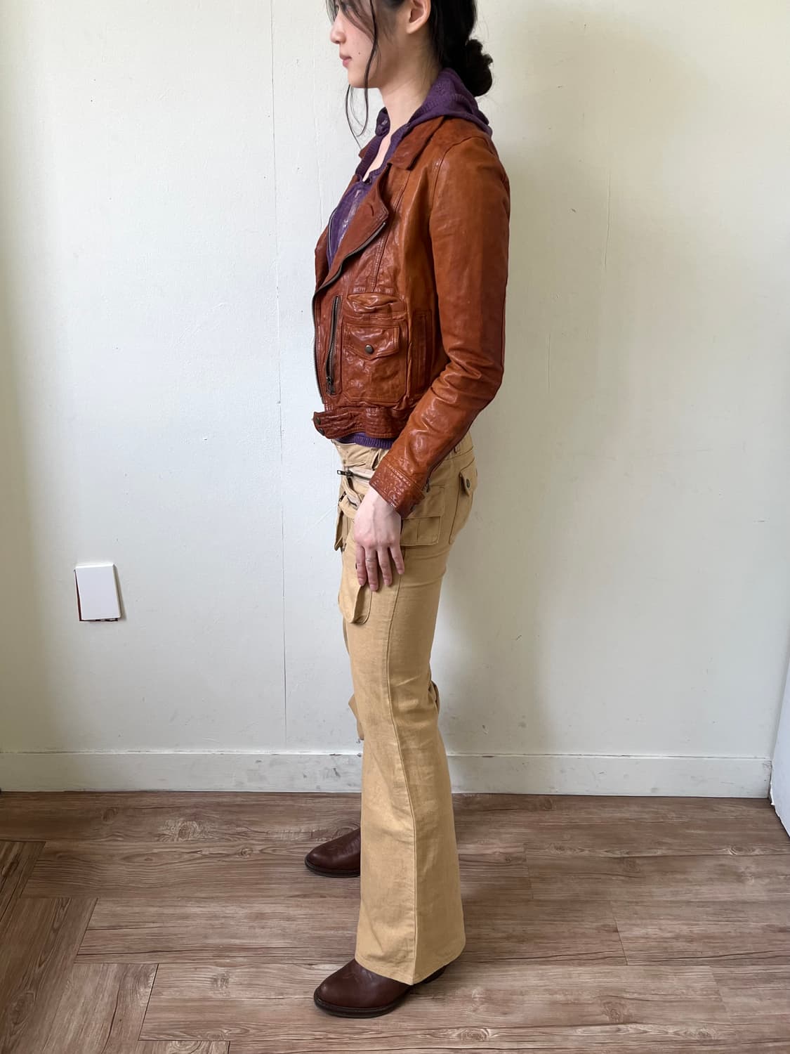 90’s Hisun 레더 자켓 상품이미지9