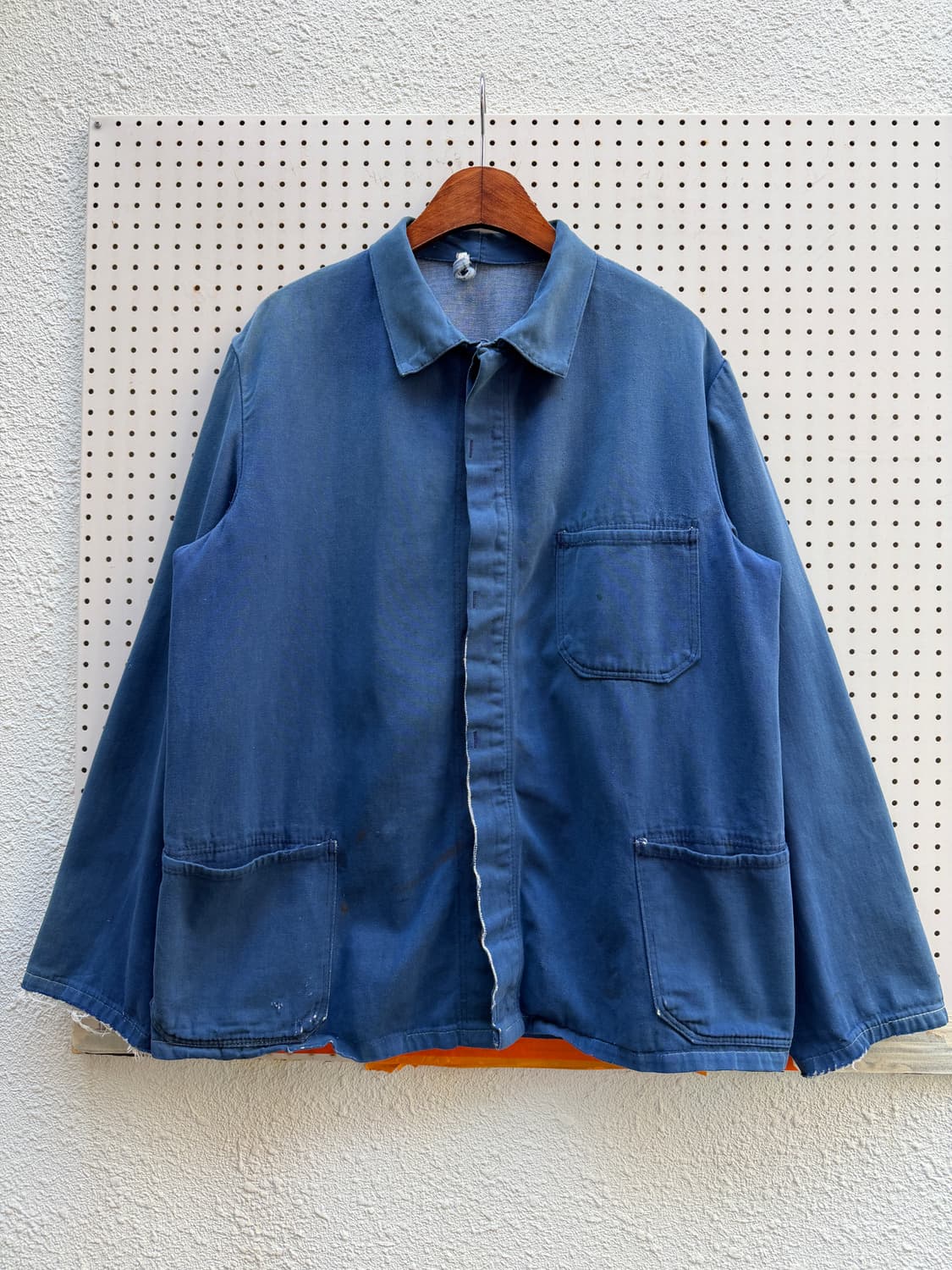 FADED WASHED DENIM FRENCH 페이드 데님프렌치워크자켓 상품이미지1