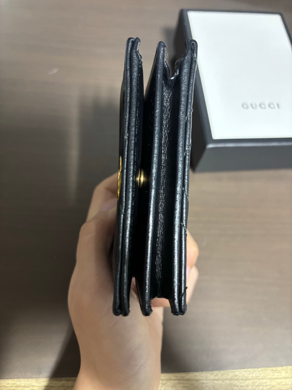 구찌 마몬트 마틀라세 반지갑 블랙 상품이미지7