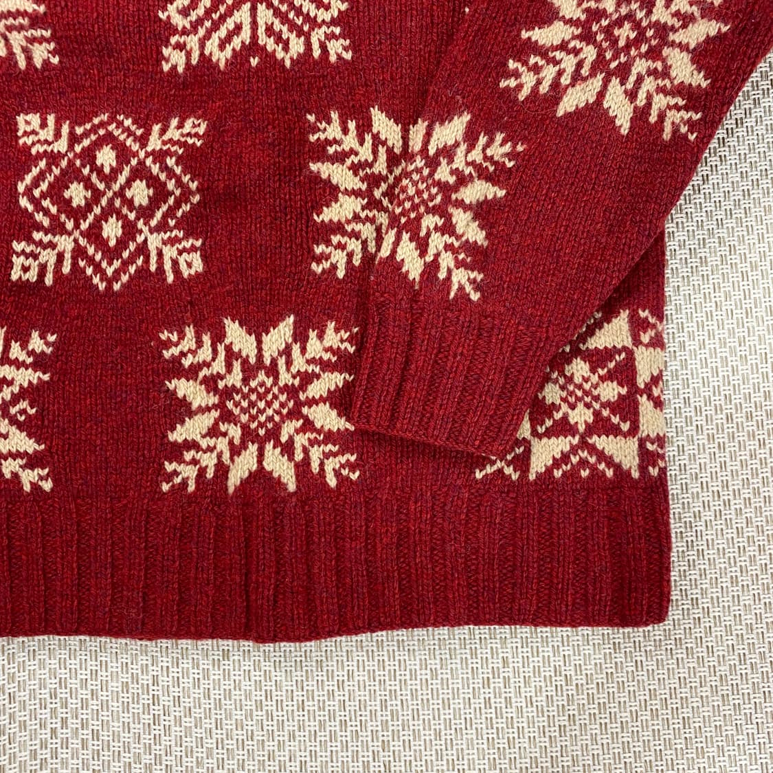 (44-55) 90’s 엘엘빈 노르딕 울 스웨터 상품이미지4