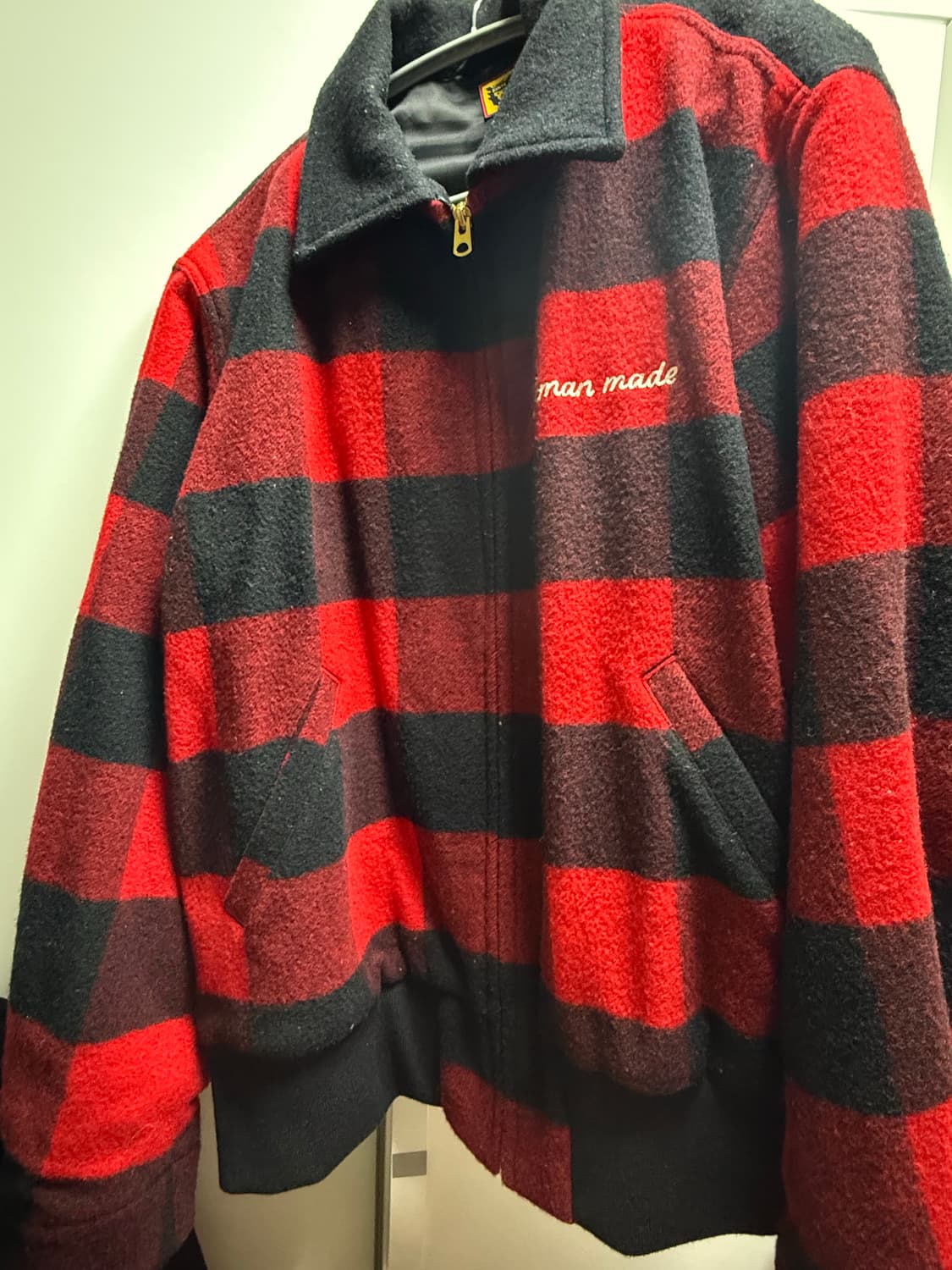 휴먼 메이드 집업 럼버 자켓 레드팝니다 상품이미지4